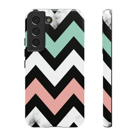 Chevron Shapes Android Case (Protective) Samsung Galaxy S22 Glossy Phone Case