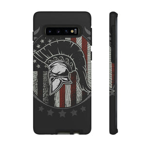 Sparta Helmet Emblem Android Case (Protective) Samsung Galaxy S10 Glossy Phone Case