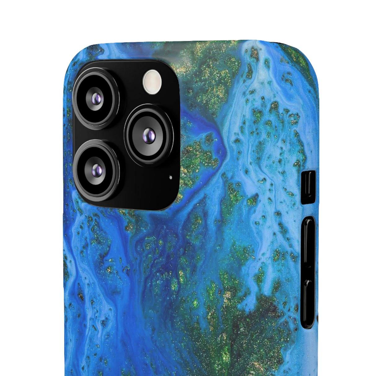 Blue Globe Ink Art iPhone Case (Slim) Phone Case