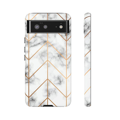 Golden Marble Android Case (Protective) Google Pixel 6 Matte Phone Case