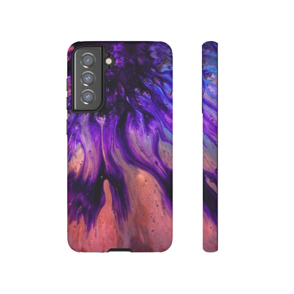 Purple Flow Ink Art Android Case (Protective) Samsung S21 FE Matte Phone Case