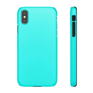 Flourescent Blue iPhone Case (Slim) iPhone XS Matte Phone Case