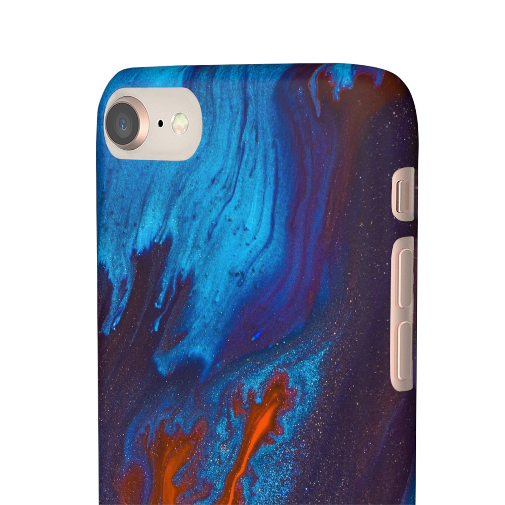 Orange Flame Ink Art iPhone Case (Slim) Phone Case