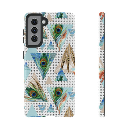 Peacock Feathers Android Case (Protective) Samsung Galaxy S21 Glossy Phone Case