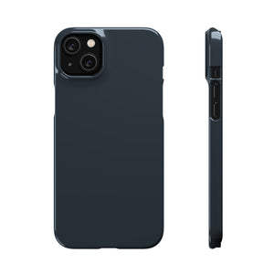 Gunmetal iPhone Case (Slim) iPhone 14 Plus Glossy Phone Case