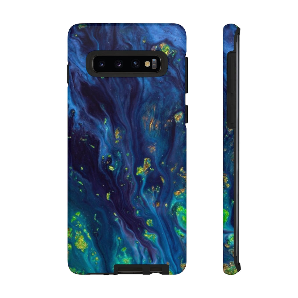 Green Opal Ink Art Android Case (Protective) Samsung Galaxy S10 Matte Phone Case