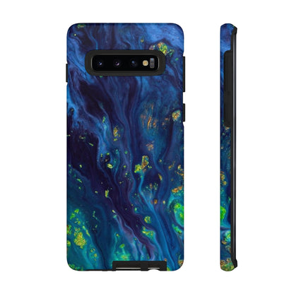 Green Opal Ink Art Android Case (Protective) Samsung Galaxy S10 Matte Phone Case