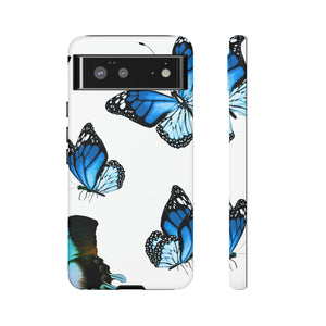 Blue Butterflies Android Case (Protective) Google Pixel 6 Matte Phone Case