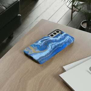 Acrylic Blue Gold Android Case (Protective) Phone Case