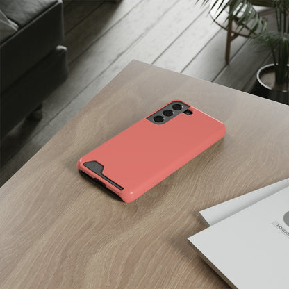 Coral Pink Samsung Case (Card) Phone Case