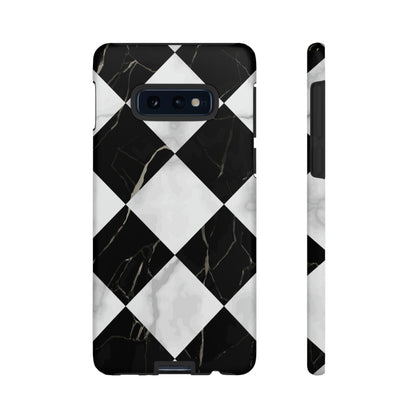 Check Marble Android Case (Protective) Samsung Galaxy S10E Matte Phone Case