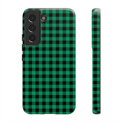 Green Flannel Android Case (Protective) Samsung Galaxy S22 Glossy Phone Case