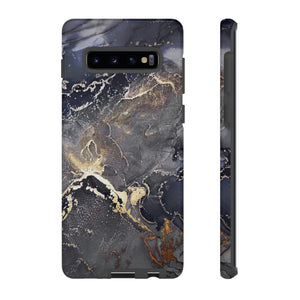 Gouache Blue Android Case (Protective) Samsung Galaxy S10 Plus Glossy Phone Case