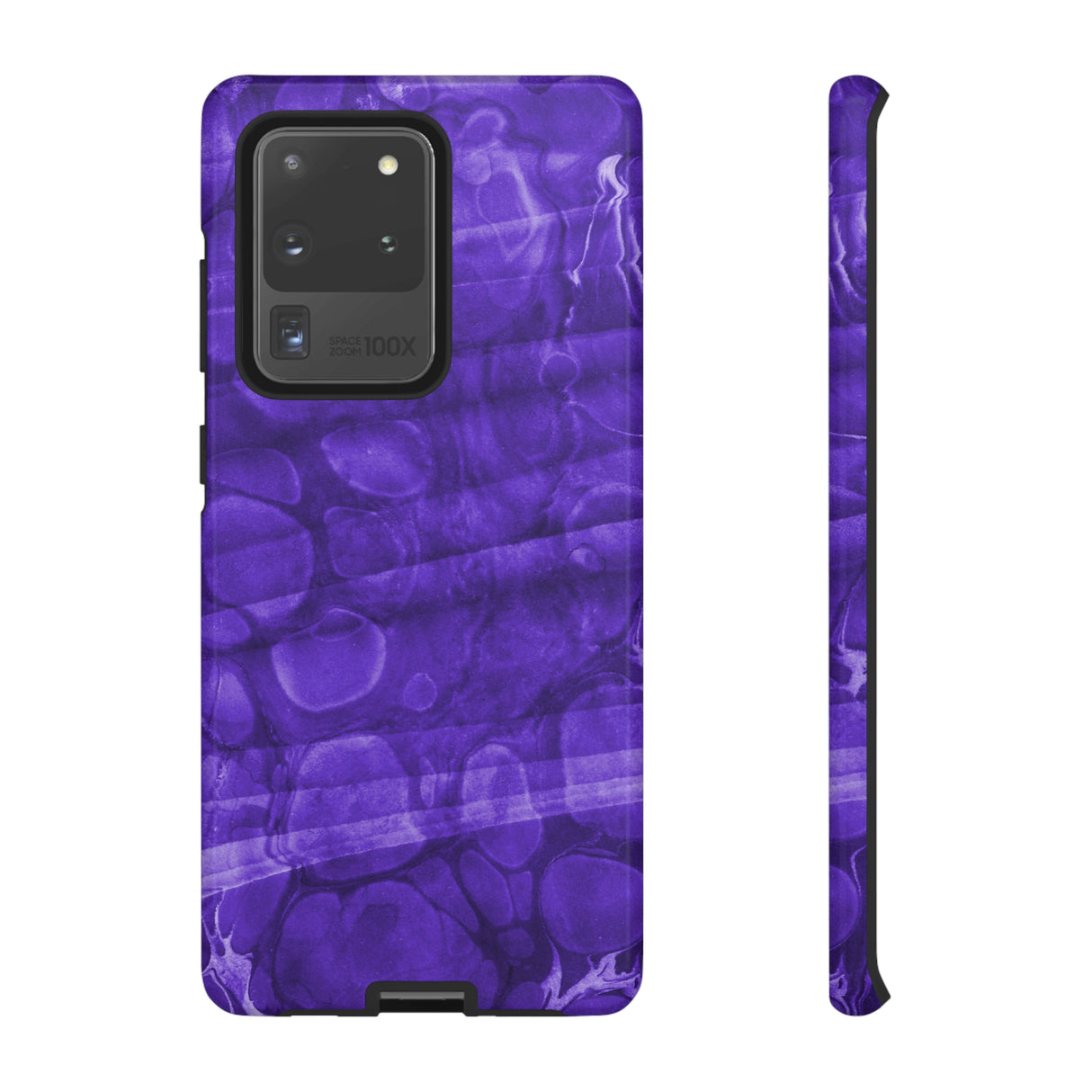 Purple Ebru Art Android Case (Protective) Samsung Galaxy S20 Ultra Glossy Phone Case