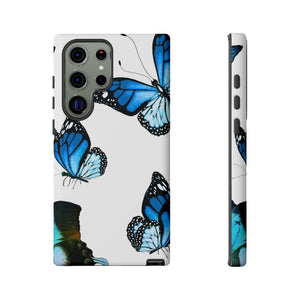 Blue Butterflies Android Case (Protective) Samsung Galaxy S23 Ultra Matte Phone Case