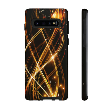 Golden Lines Android Case (Protective) Samsung Galaxy S10 Glossy Phone Case