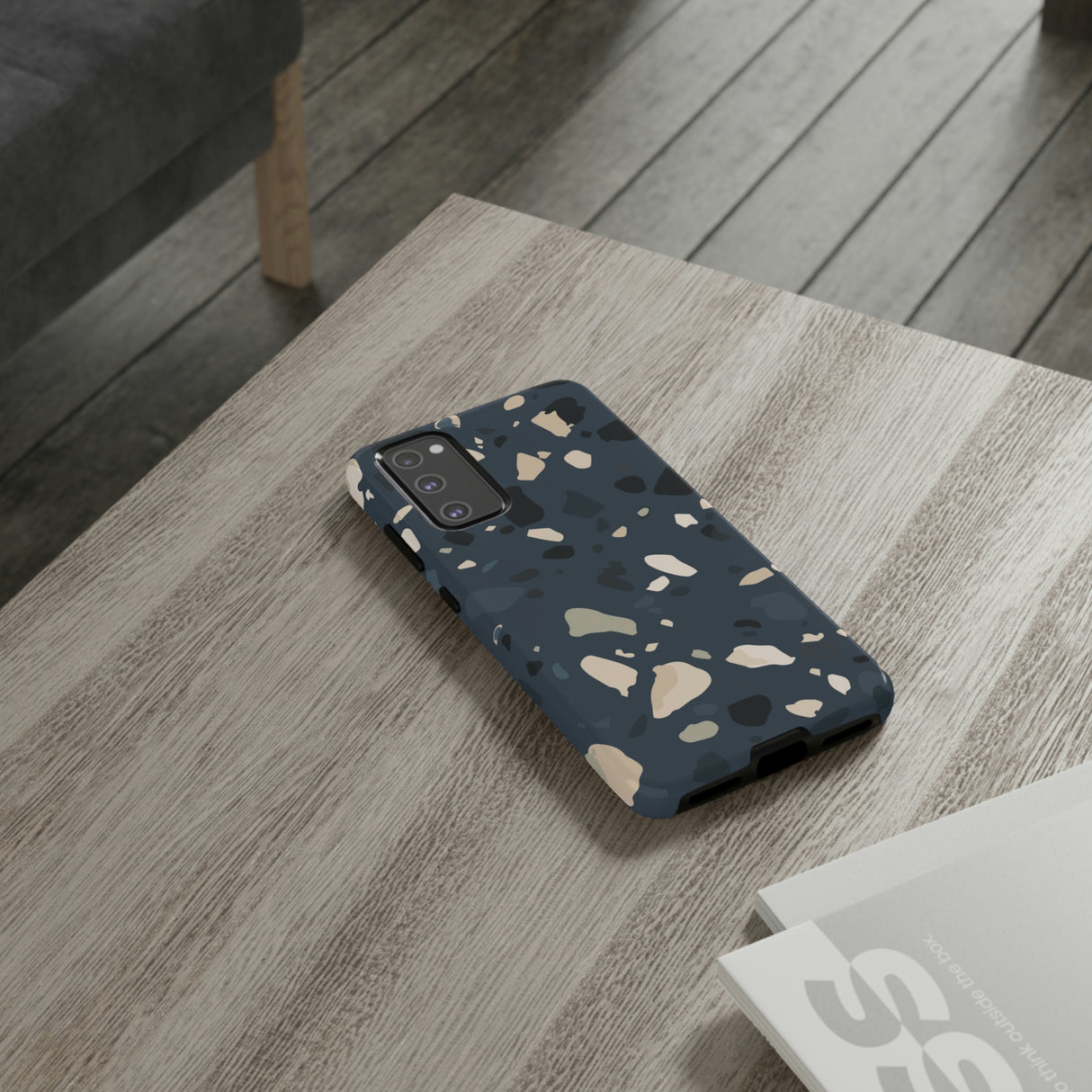 Dark Blue Terrazo Android Case (Protective) Phone Case