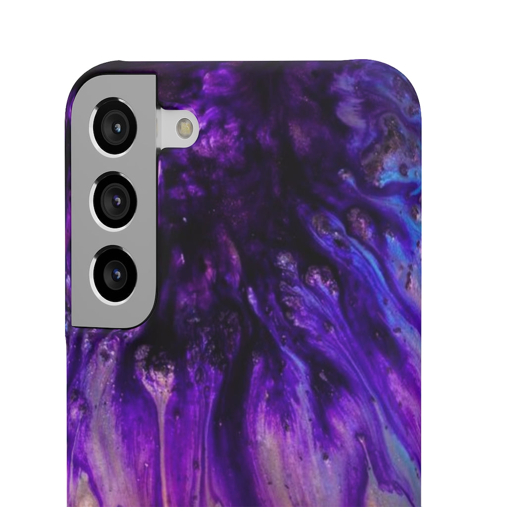 Purple Flow Ink Art Android Case (Slim) Phone Case