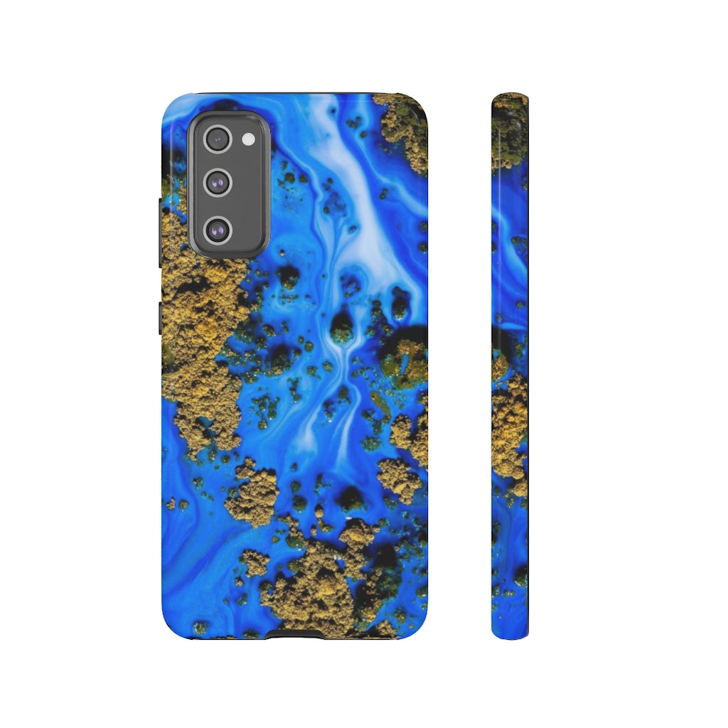 Blue River Ink Art Android Case (Protective) Samsung S20 FE Glossy Phone Case