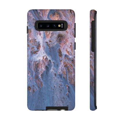 Blue Ice Ink Art Android Case (Protective) Samsung Galaxy S10 Glossy Phone Case