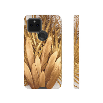 Gold Feather Android Case (Protective) Google Pixel 5 5G Matte Phone Case