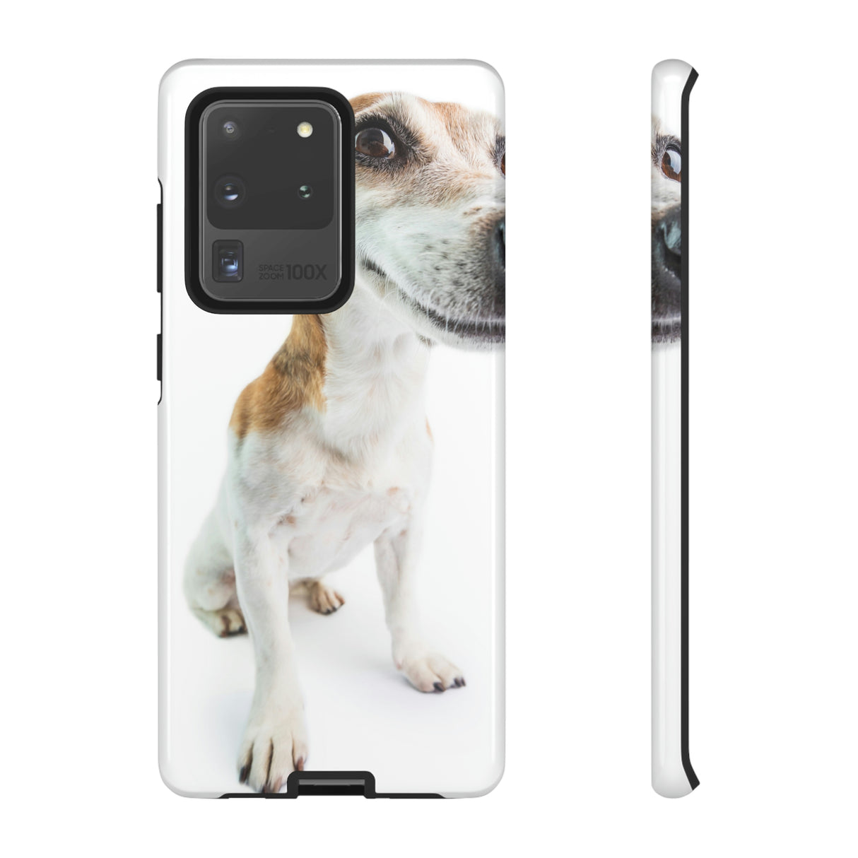 Funny Smiling Dog Android Case (Protective) Samsung Galaxy S20 Ultra Glossy Phone Case