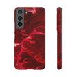 Red Velvet Ink Art Android Case (Slim) Samsung Galaxy S22 Glossy Phone Case