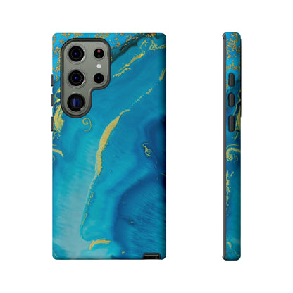 Blue Watercolor Android Case (Protective) Samsung Galaxy S23 Ultra Matte Phone Case