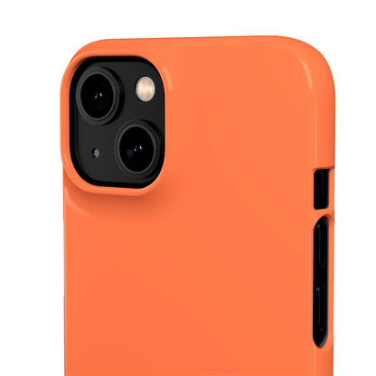 Coral Orange iPhone Case (Slim) Phone Case