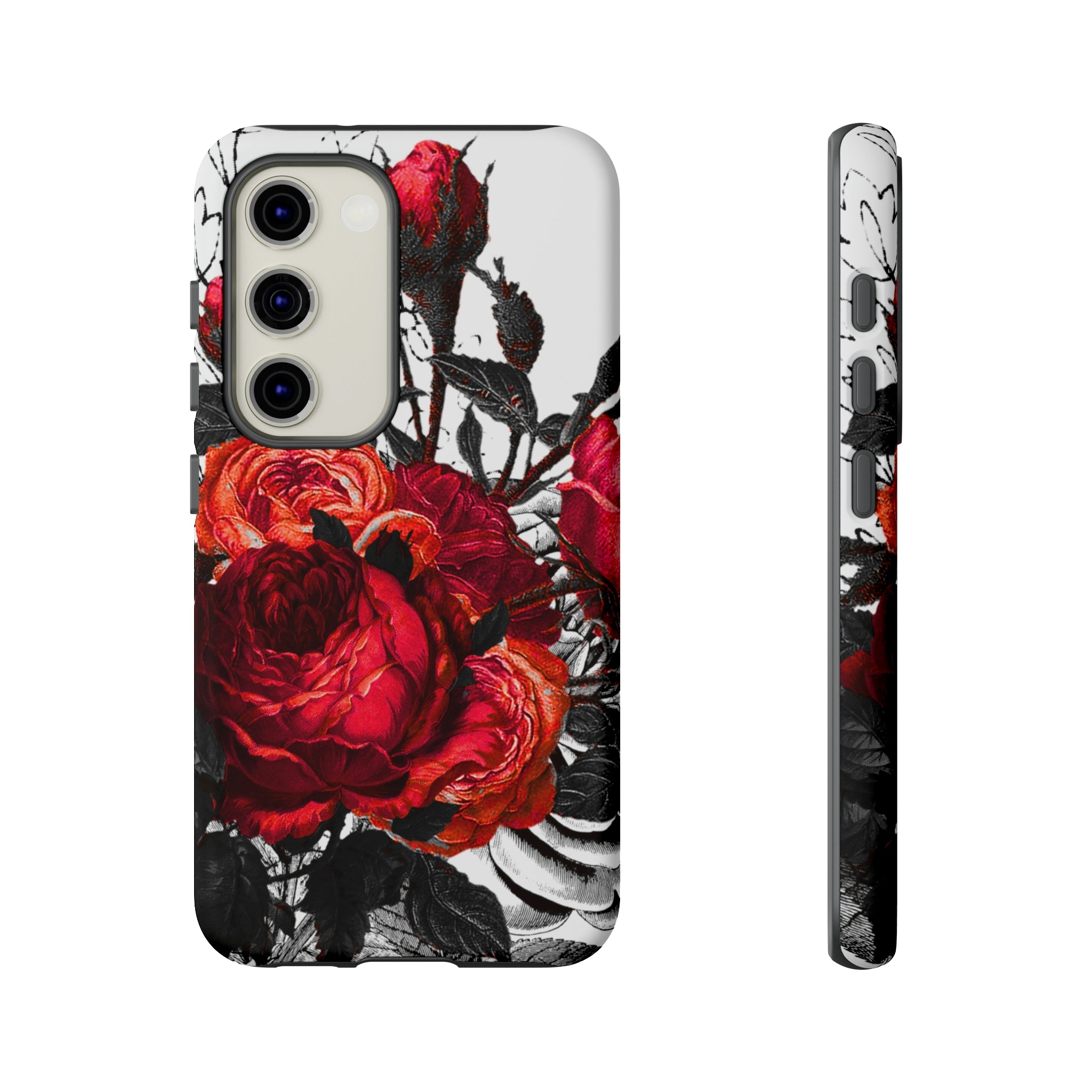 Serarose Gothic Flower Samsung Case (Protective) Samsung Galaxy S23 Matte Phone Case