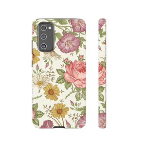 Fabric Vintage Flower Samsung Case (Protective) Samsung Galaxy S20 FE Matte Phone Case