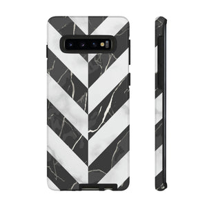 Herringbone Android Case (Protective) Samsung Galaxy S10 Glossy Phone Case