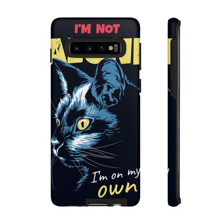 Black Cat Poster Android Case (Protective) Samsung Galaxy S10 Matte Phone Case