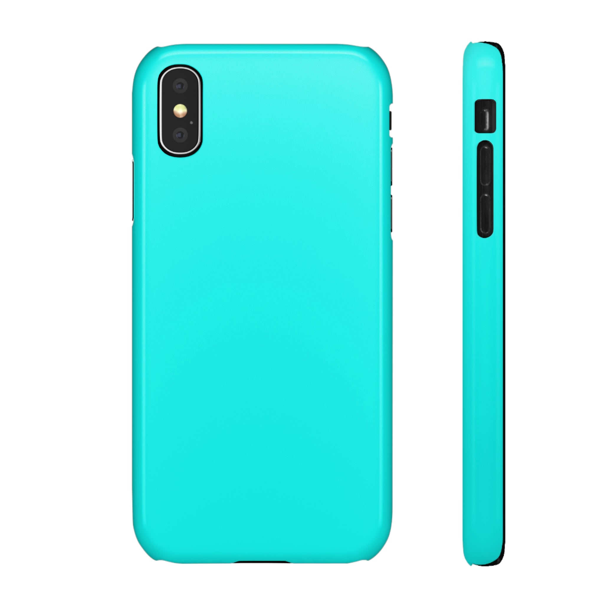 Flourescent Blue iPhone Case (Slim) iPhone X Glossy Phone Case