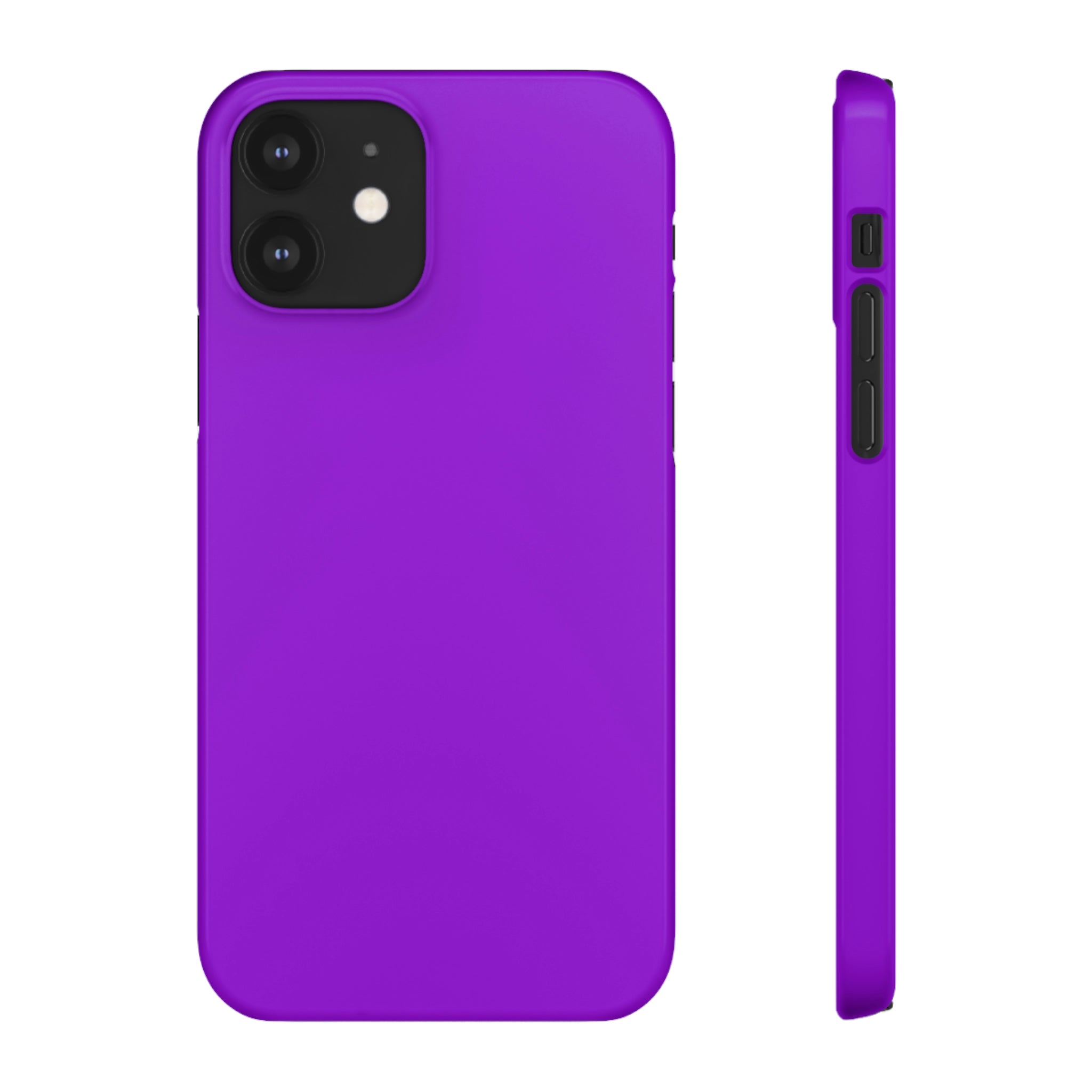 Dark Violet iPhone Case (Slim) iPhone 12 Glossy Phone Case