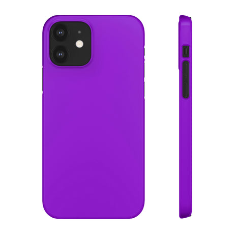 Dark Violet iPhone Case (Slim) iPhone 12 Glossy Phone Case