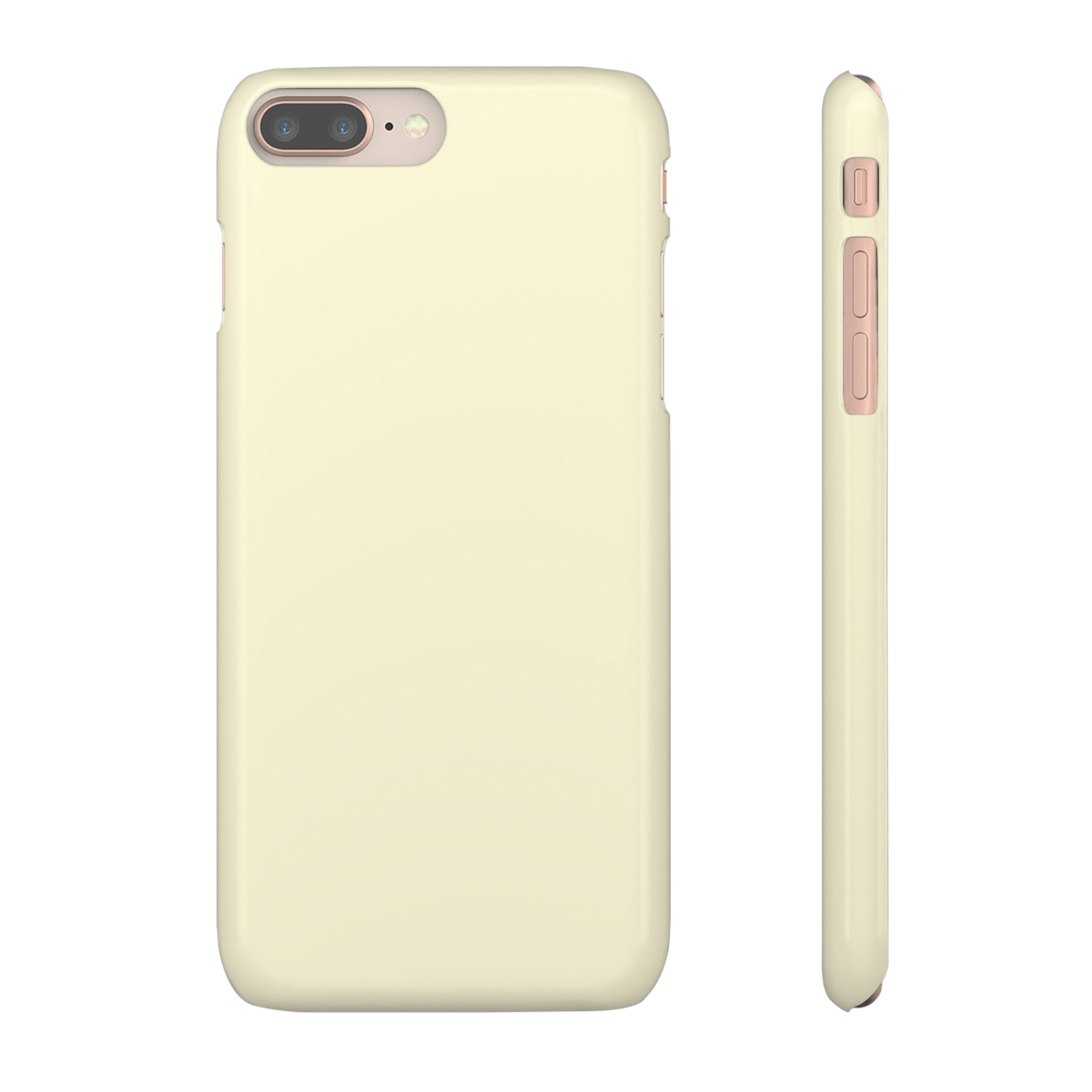 Cornsilk White iPhone Case (Slim) iPhone 8 Plus Glossy Phone Case