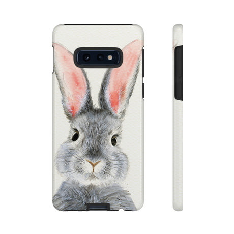 Fluffy Rabbit Android Case (Protective) Samsung Galaxy S10E Glossy Phone Case