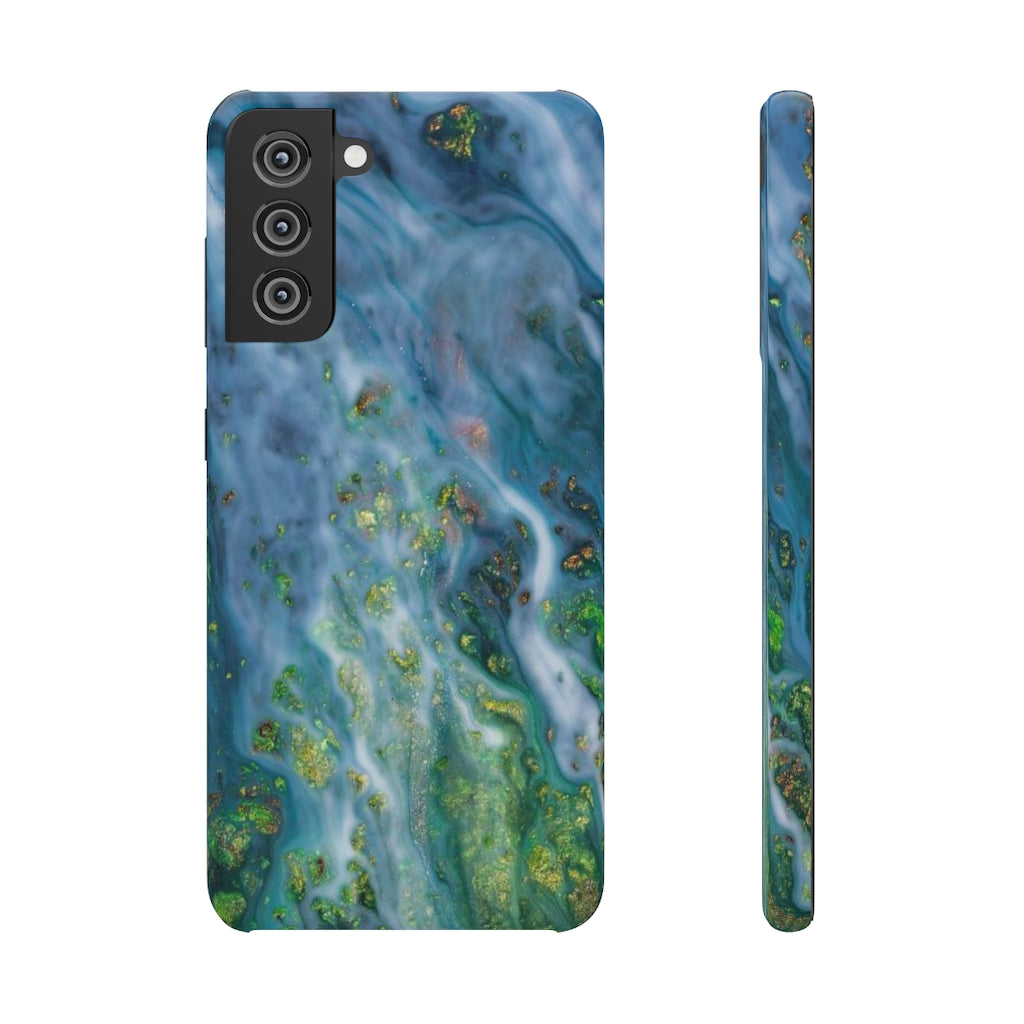 Forest Mist Ink Art Android Case (Slim) Samsung Galaxy S21 Glossy Phone Case