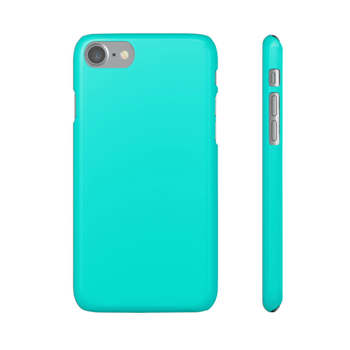 Bright Turquoise iPhone Case (Slim) iPhone 7 Glossy Phone Case