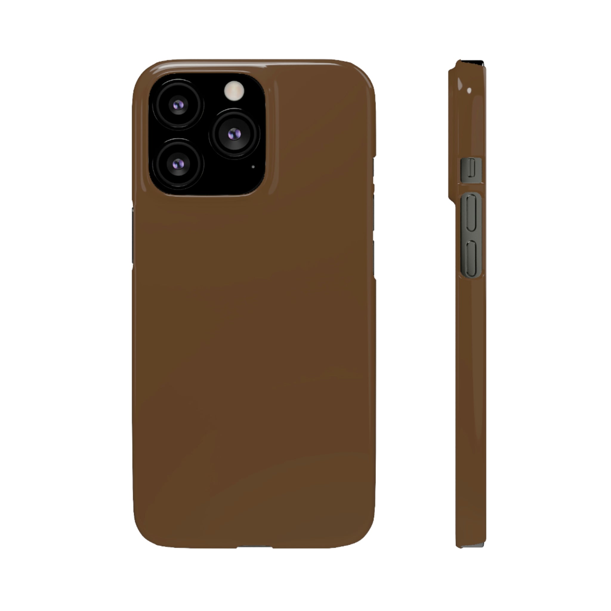 Dark Brown iPhone Case (Slim) iPhone 13 Pro Glossy Phone Case