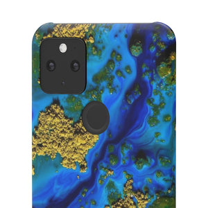 Blue Clear Ocean Ink Art Android Case (Slim) Phone Case