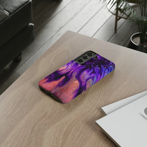 Purple Flow Ink Art Android Case (Protective) Phone Case