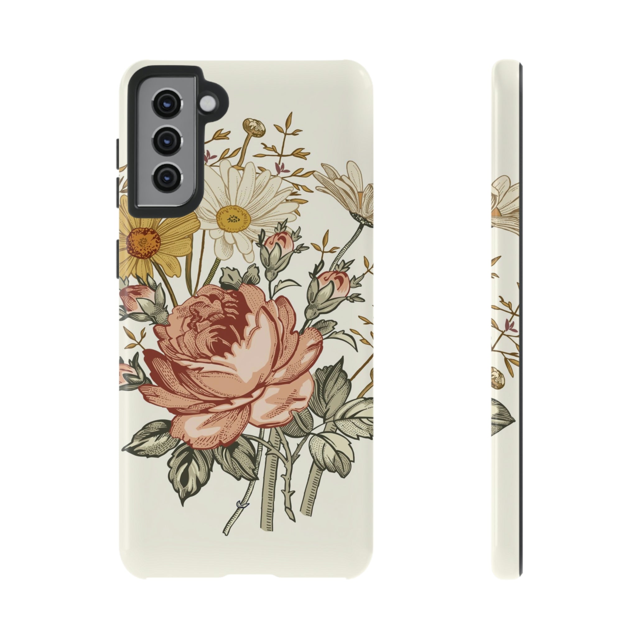 Bouquet Vintage Flower Samsung Case (Protective) Samsung Galaxy S21 Plus Glossy Phone Case