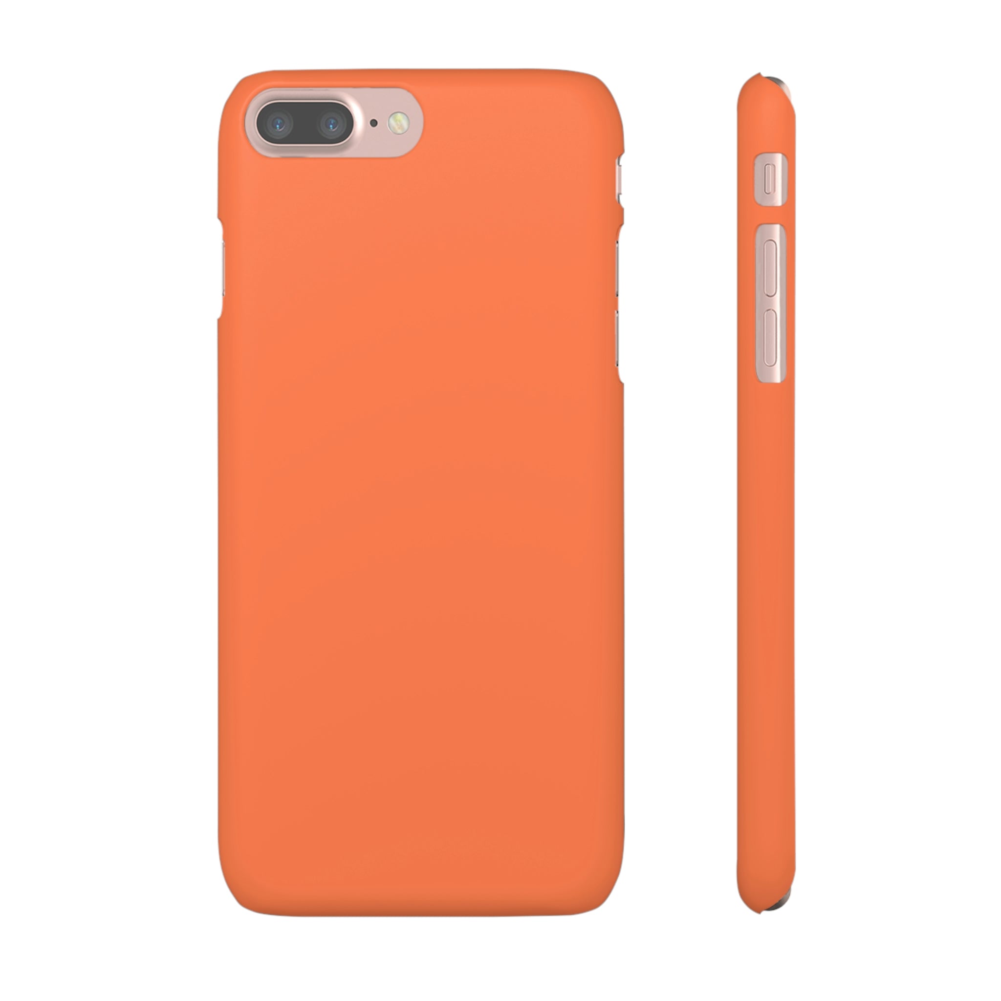 Coral Orange iPhone Case (Slim) iPhone 7 Plus Matte Phone Case