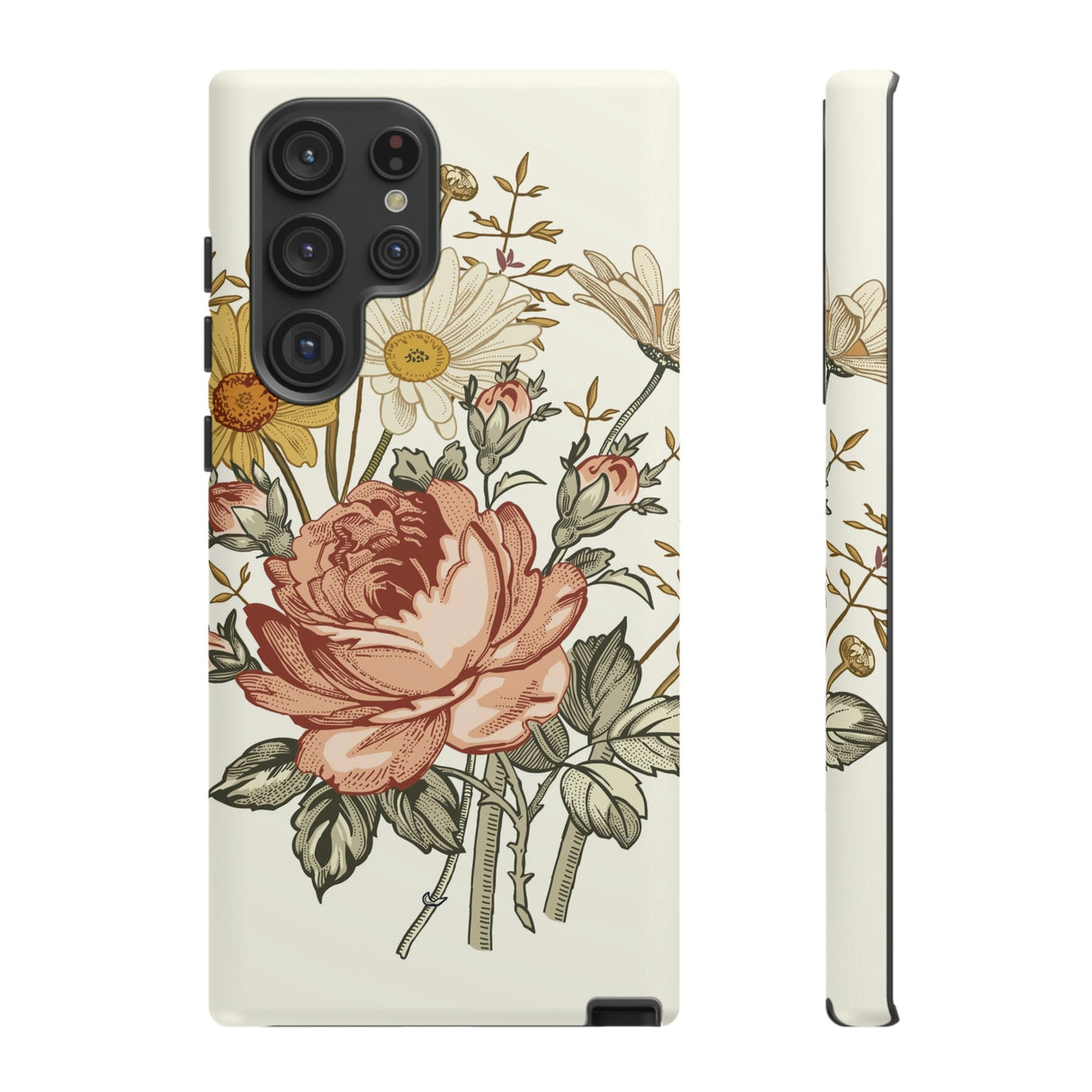 Bouquet Vintage Flower Samsung Case (Protective) Samsung Galaxy S22 Ultra Matte Phone Case