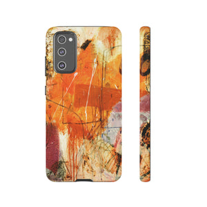 Abstract Orange Art Android Case (Protective) Samsung Galaxy S20 FE Glossy Phone Case