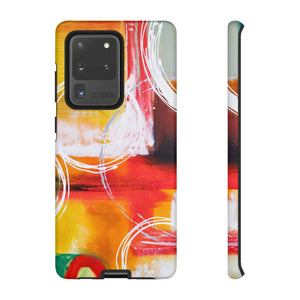 Abstract Yellow Android Case (Protective) Samsung Galaxy S20 Ultra Matte Phone Case