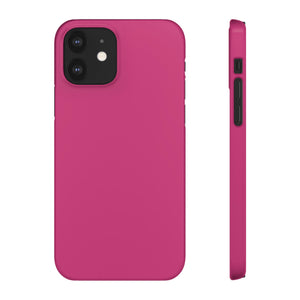 Fuchsia Purple iPhone Case (Slim) iPhone 12 Glossy Phone Case