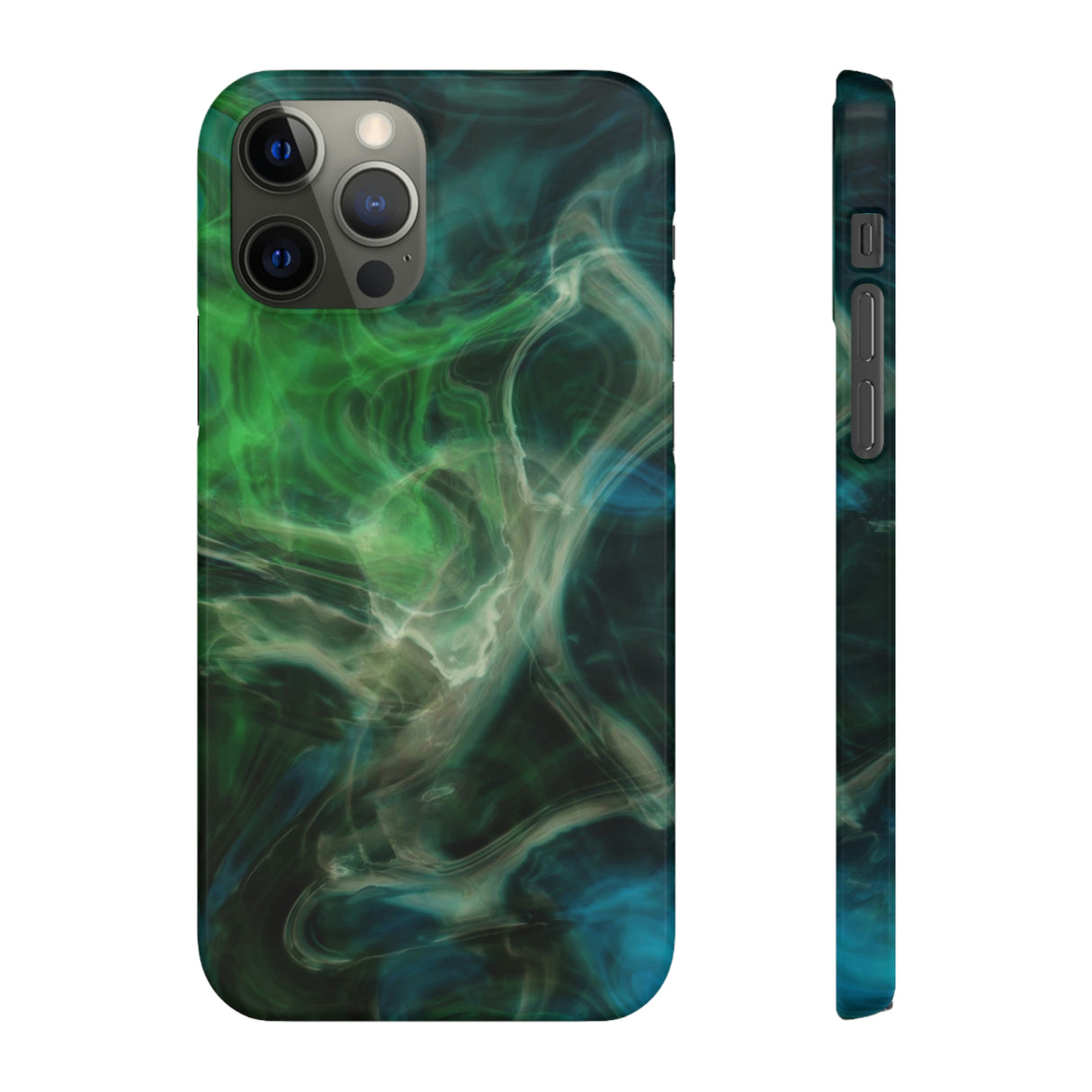 Green Marble iPhone Case (Slim) iPhone 12 Pro Glossy Phone Case